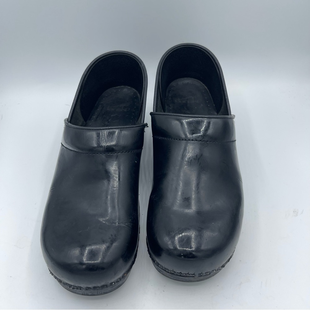 Dansko Shoes Womens Size 41 (10.5-11) Professional Clogs Black Patent Leather